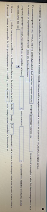 of con ando con Performance reports for cost revenue and profit centers