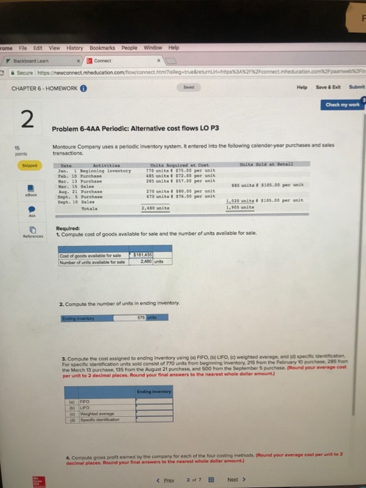  Question has 4 parts. Please answer! rome File Edit View History