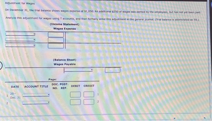 please answer the question in the picture fully On December 31 ,