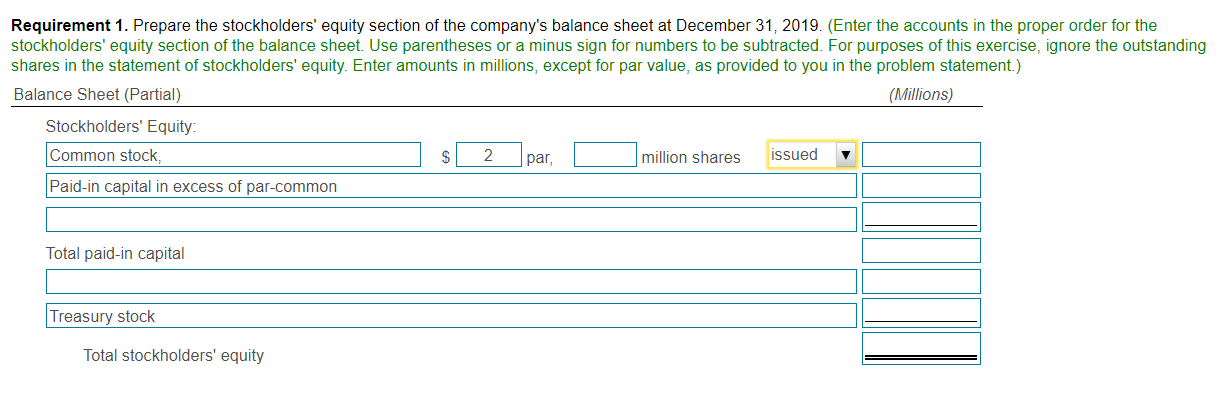  Please let me know how to solve those value. Requirement 1.