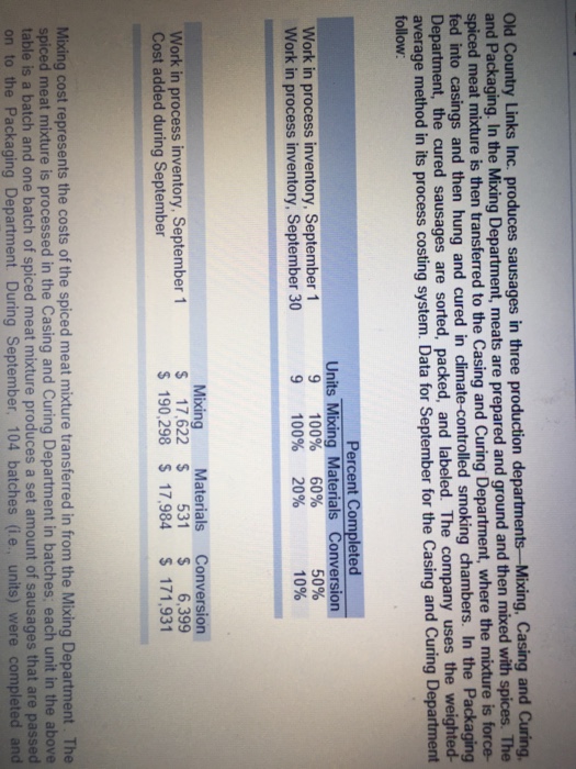  Mixing, Casing and Curing, Old Country Links Inc. produc and Packaging.