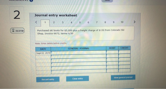 of $56. 7 Sold a microwave oven on credit to Bridgette Huffman;