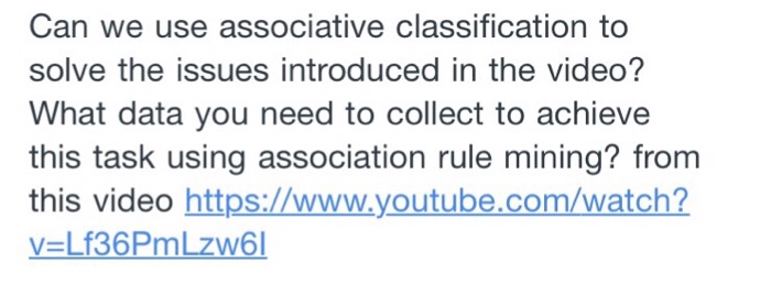  Can we use associative classification to solve the issues introduced in