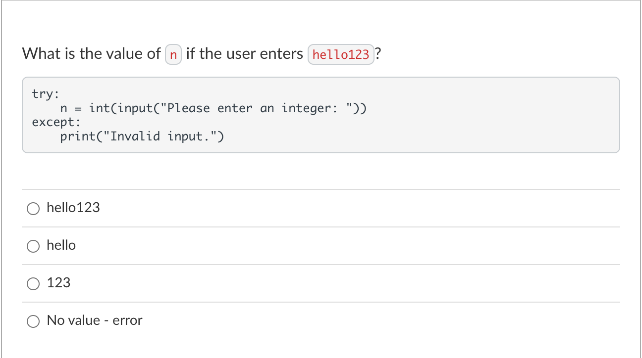 is: How many times is executed in the following program? i=1 lst