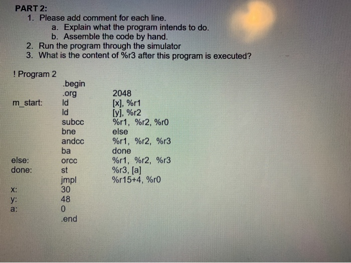 ARC, ARC ASSEMBLY, ARC SIMULATOR 1. Please add comments for each line.