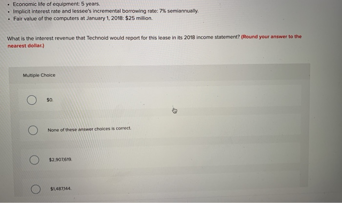 Star Company on January 1, 2018. The manufacturing cost of the computers
