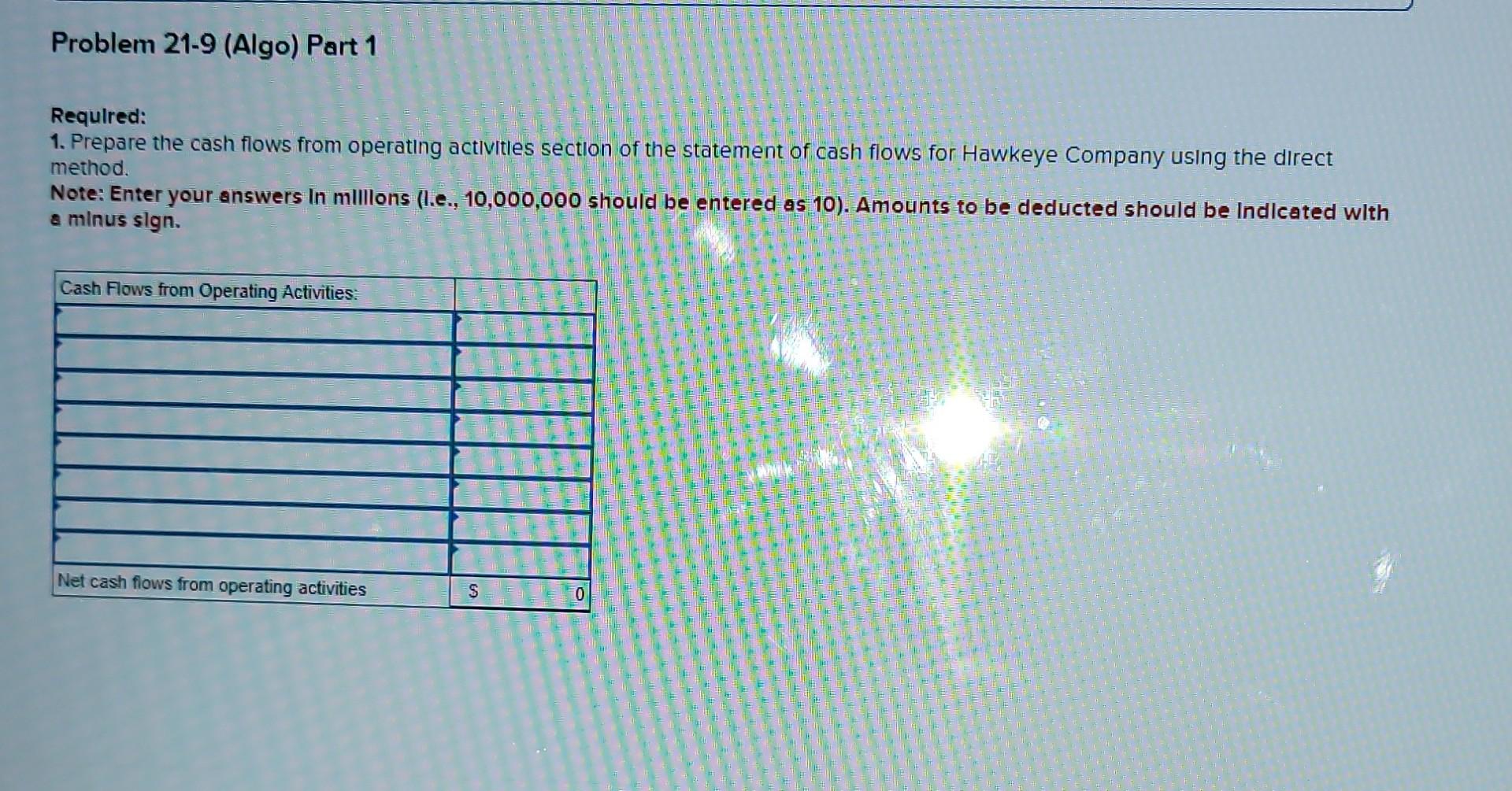 method and Indirect method)-cash equivalent [LO21-3, 21-4] [The following information applies to