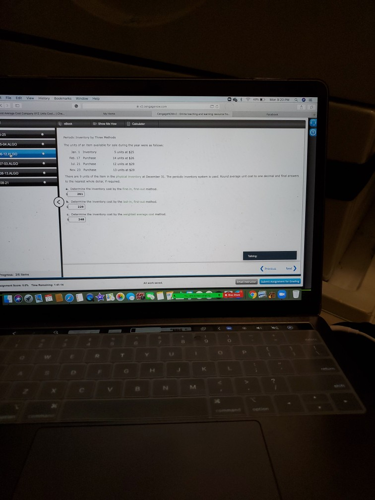 FIFO/LIFO/ Weighted Cost Average. PLEASE help.. FIFO method LIFO METHOD Foe