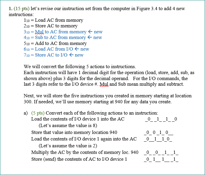 please help complete 1b and 1c below. 1a is completed. i need