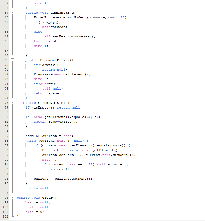 numberOfEntries = 0; list = (E[]) new Object[initialCapacity]; } public int getCurrentSize()