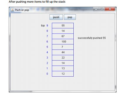 java.awt.Color; public class StackArrayDrawing { public static final int XSTART = 200;