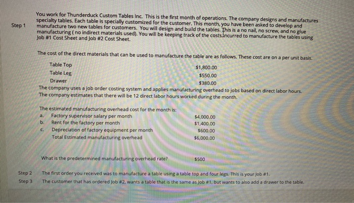  Please only complete steps 5 through 8 as I can only