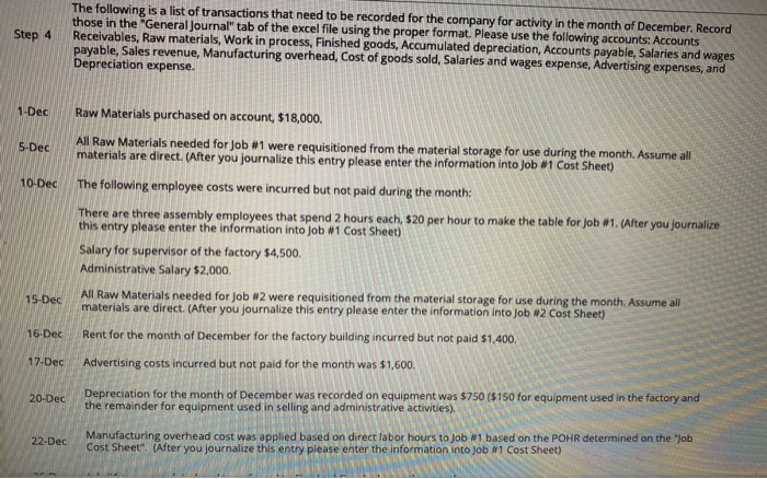 ask 4 questions per post. Step 1 You work for Thunderduck Custom