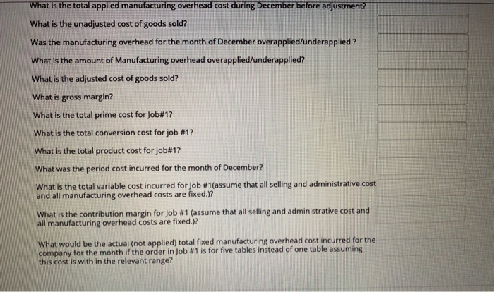 This month, you have been asked to develop and manufacture two new