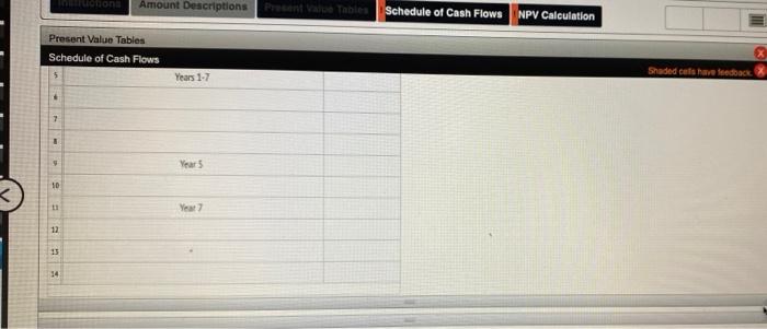 that there are no income tas) 2. Compute the NPV of the