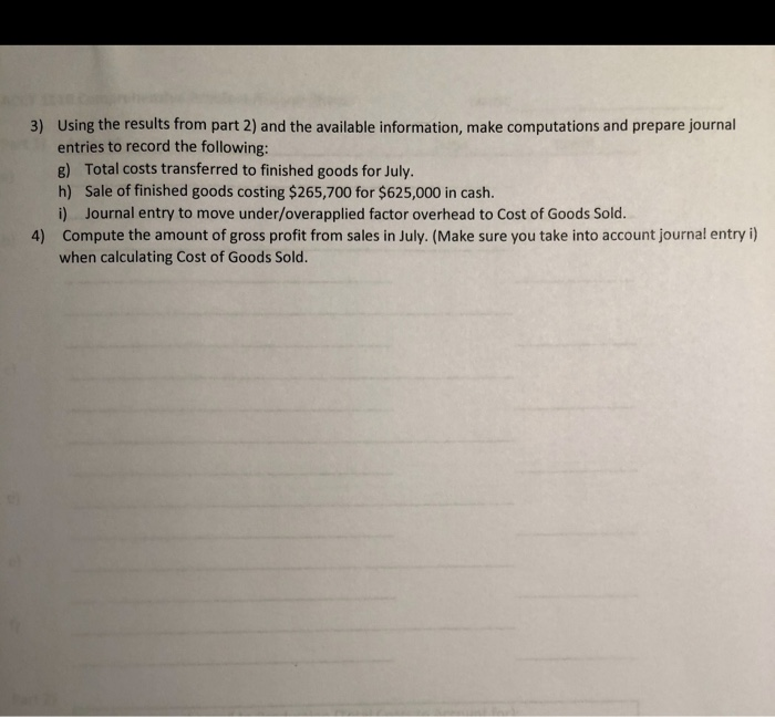 are the answer sheet. thank you! ACCT 1110 Comprehensive Problem Major League