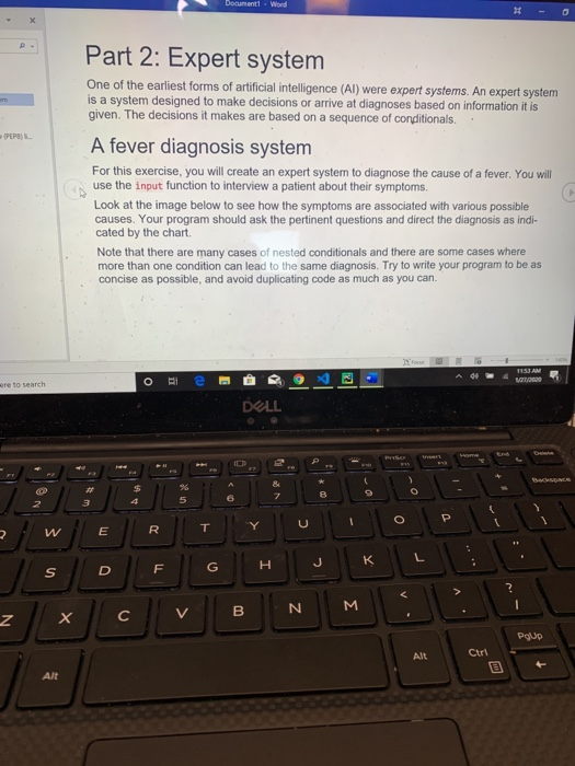  python program to use nested elif Document1 Word Part 2: Expert