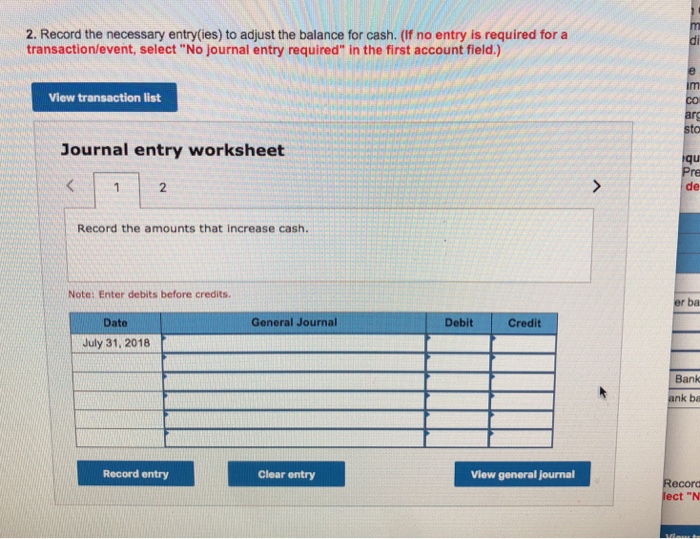 that decrease cash Spielberg Company's general ledger shows a checking account balance