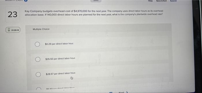  FLEURS Help Save & Ext Subolt 23 Kay Company budgets overhead