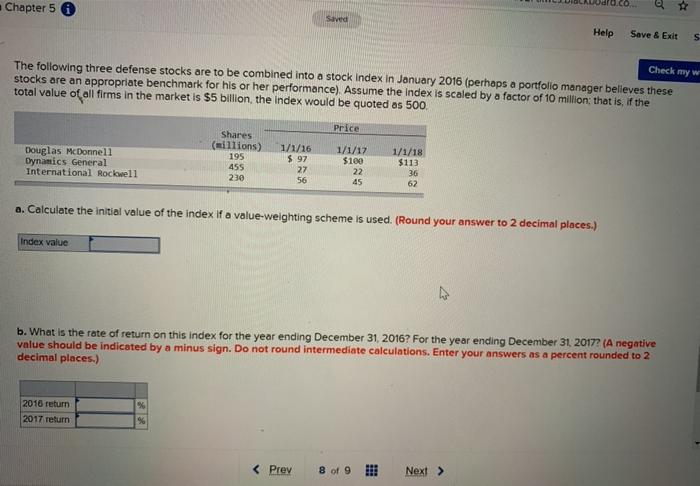  Chapter 5 Saved Help Save & Exit S Check my w