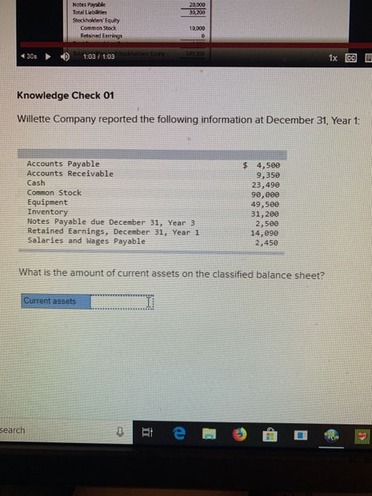  20.000 Notes Payable Total Llabilities Stockholders' Equity Common Stock Fetained Earrings