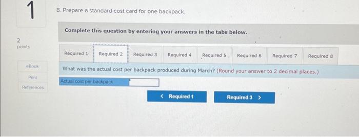 not round intermediate calculations. Indicate the effect of each variance by selecting