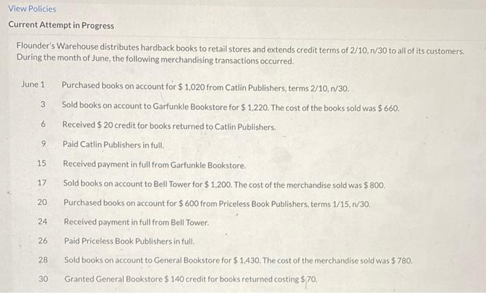  View Policies Current Attempt in Progress Flounder's Warehouse distributes hardback books