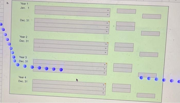 note requires annual payments of $43,620, beginning on December 31 of Year