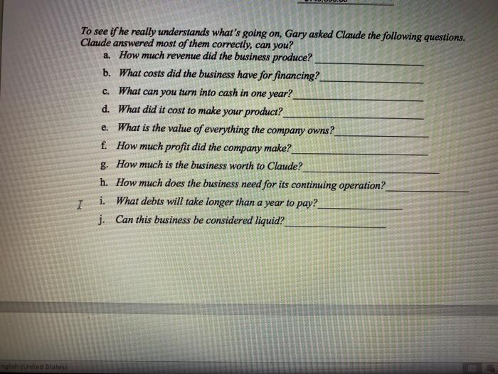 program. In fact, he has just printed his first income statement and