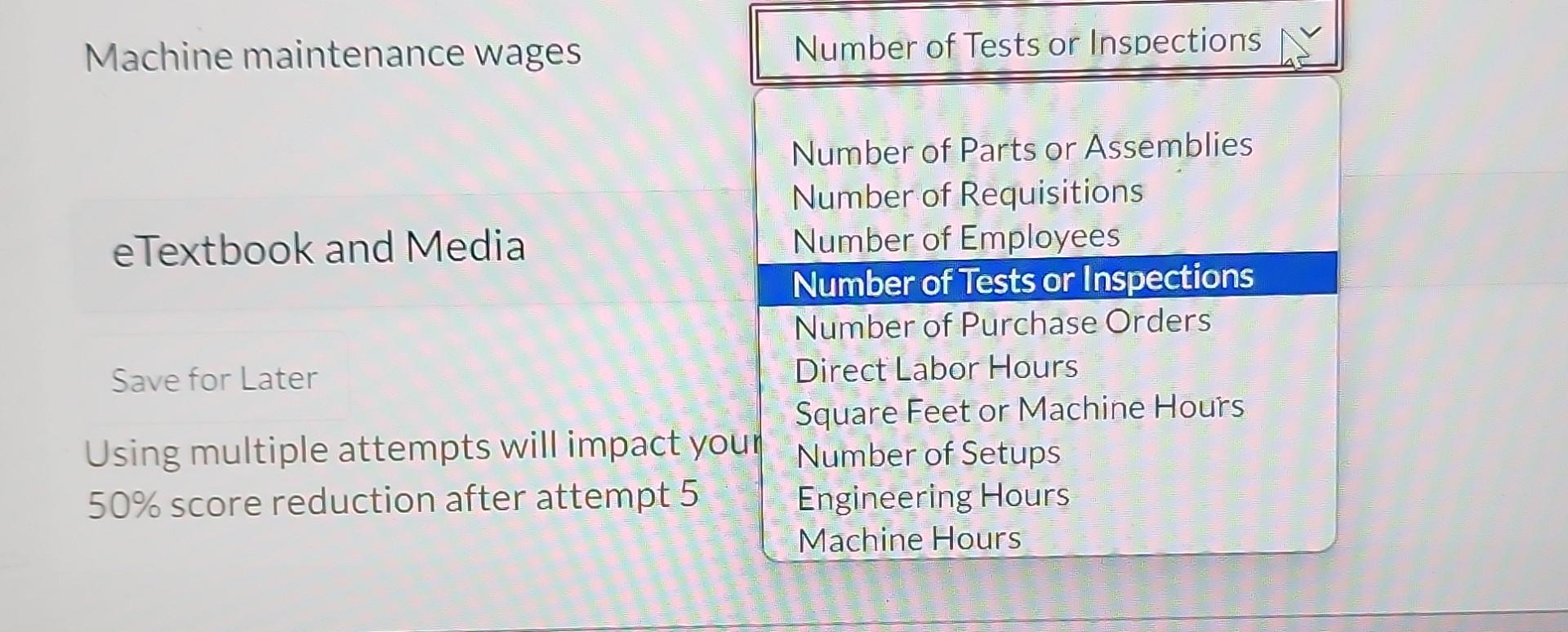 manufactures snowmobiles in its Blue Mountain, Wisconsin, plant. The following costs are