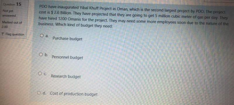 models with different features and quality. They need cost of production budget