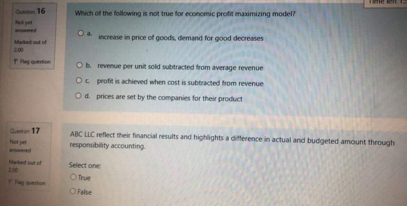 to produce smart phones. answered Marked out of 200 Flag question Select