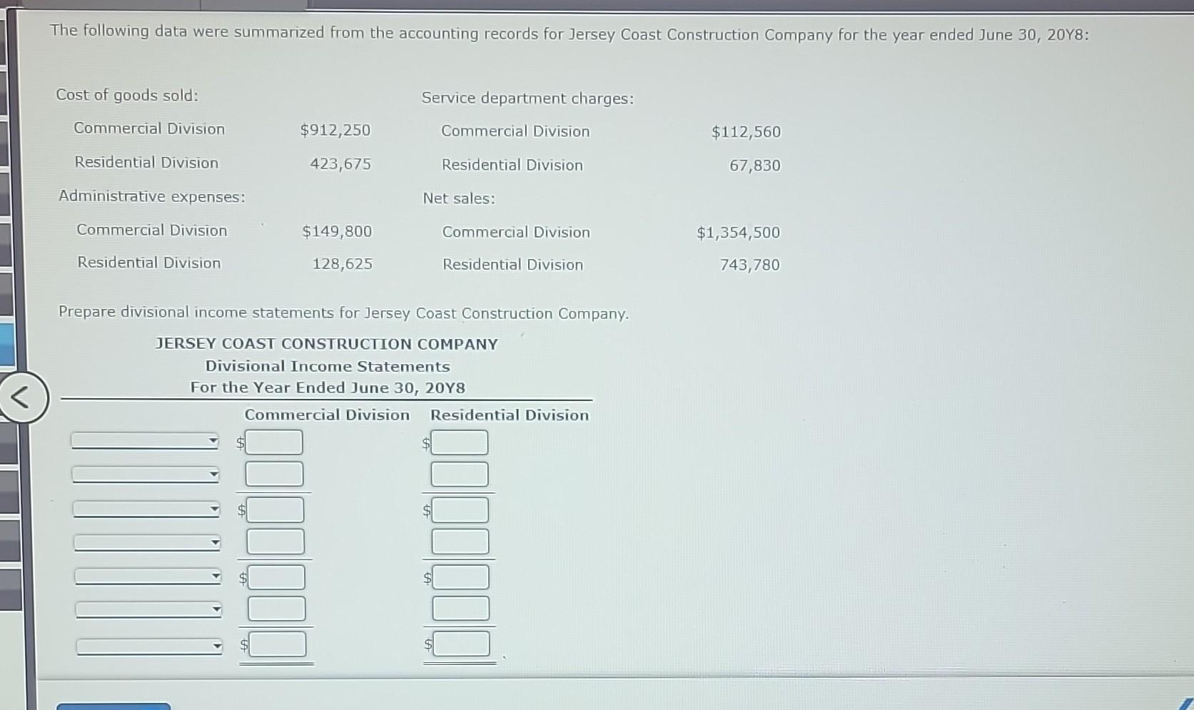how to solve The following data were summarized from the accounting records