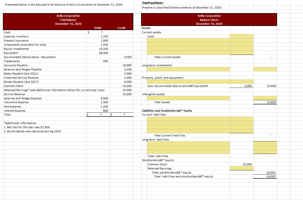 Intermediate accounting 1 please help Presented below is the adjusted trial balance
