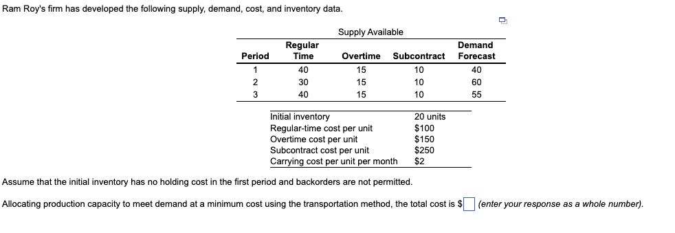 *PLEASE SHOW HOW TO GET ANSWER* Assume that the initial inventory has