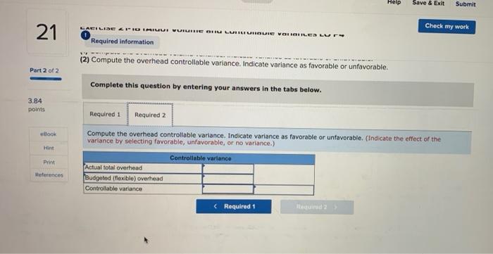following information for the Exercises below. (Algo) The following information applies to