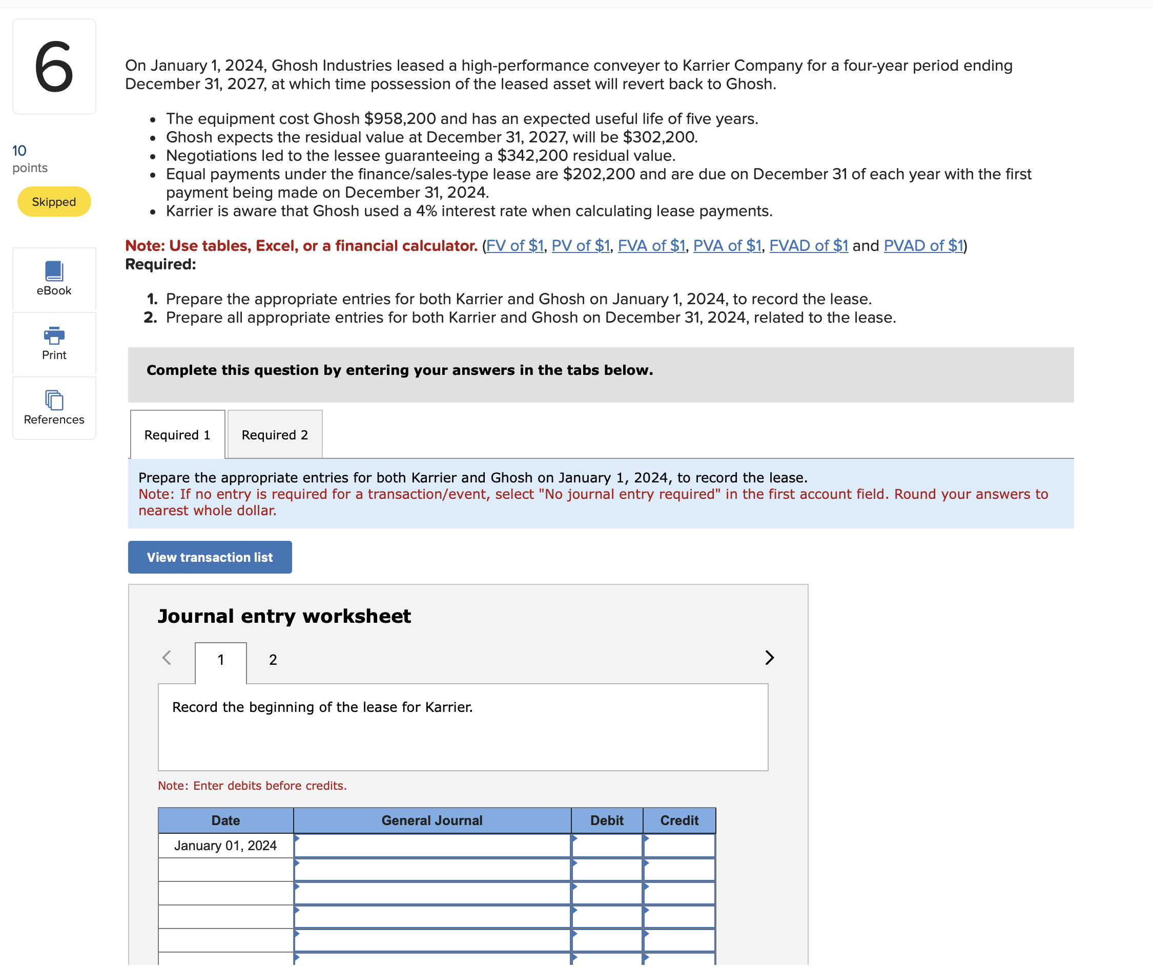 three years. - Rick's had no significant economic incentive as of the