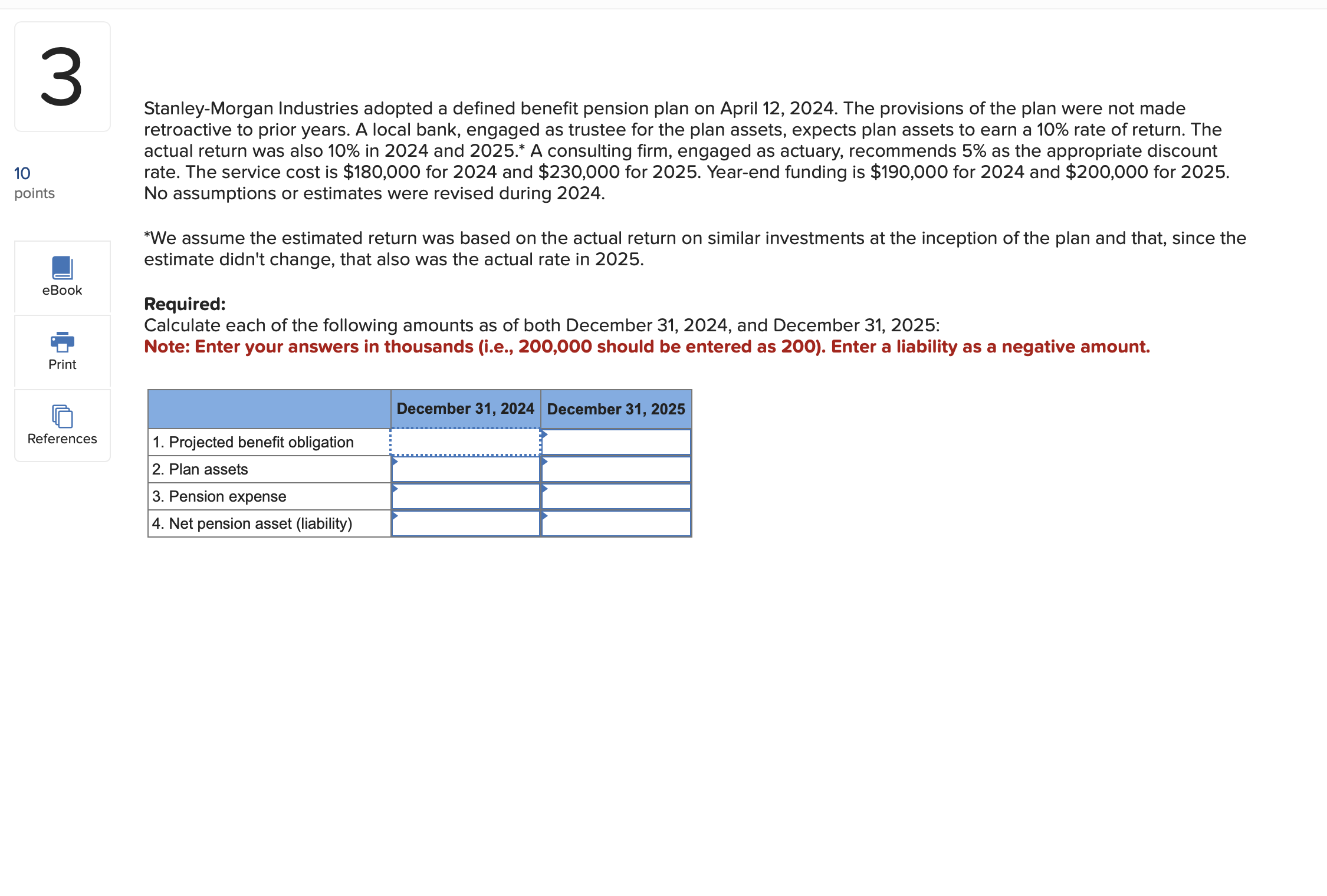 of the asset is nine years, and its fair value is $195,000.