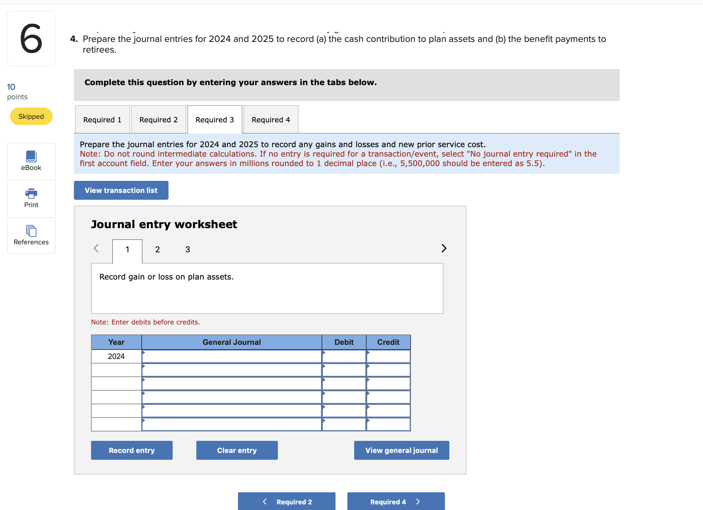 31 of the third year, 2026 for the lessee to account for