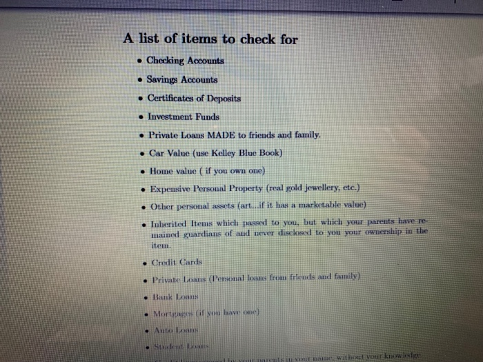 grandparents, siblings. et al. When in doubt leave off the asset put