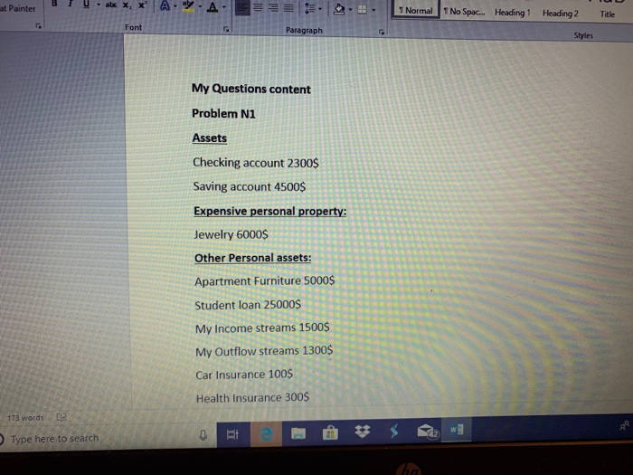 on the liability (assume you owe, but not own). Inheritance is not