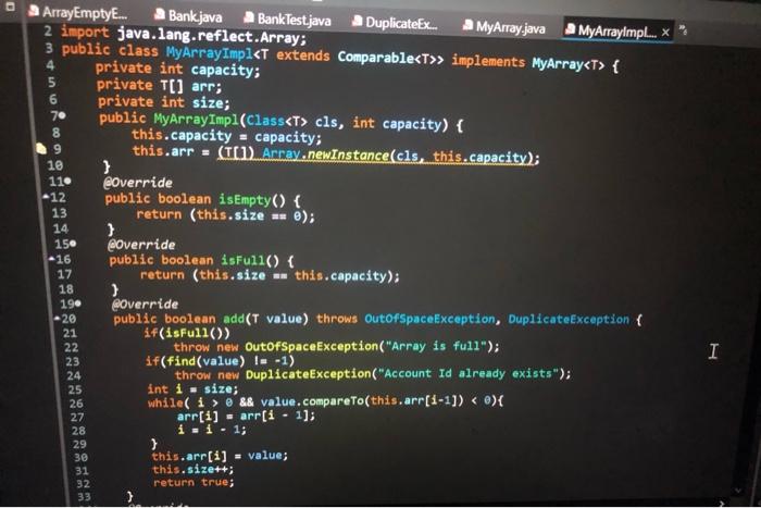 Press 3 to delete an account Press 4 to list all accounts