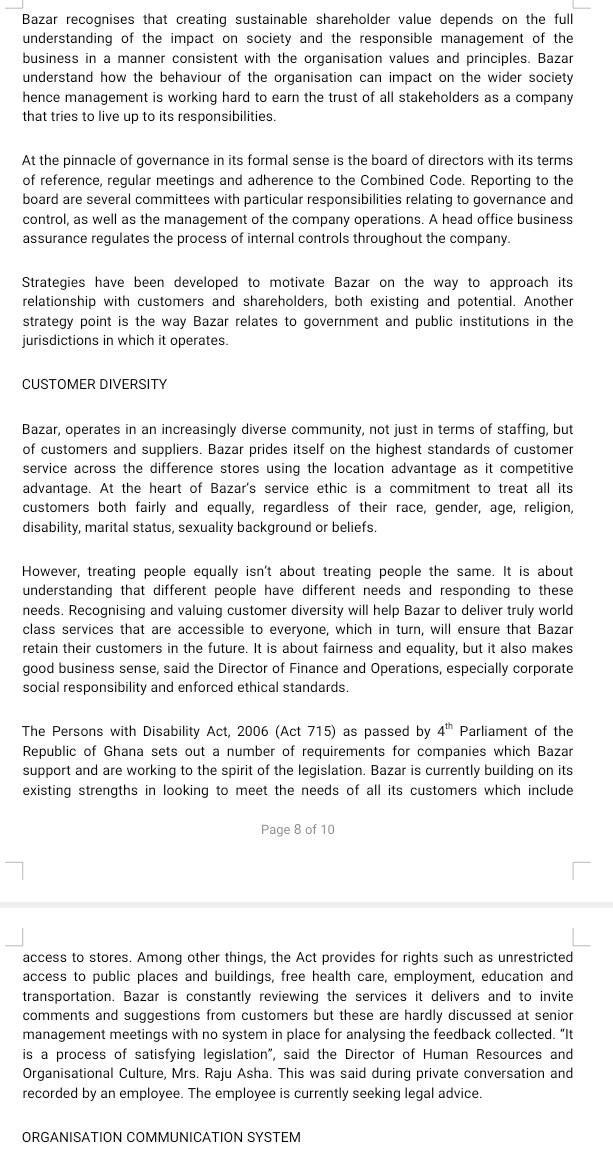 for high-quality goods, clean and efficient stores and a very professional approach