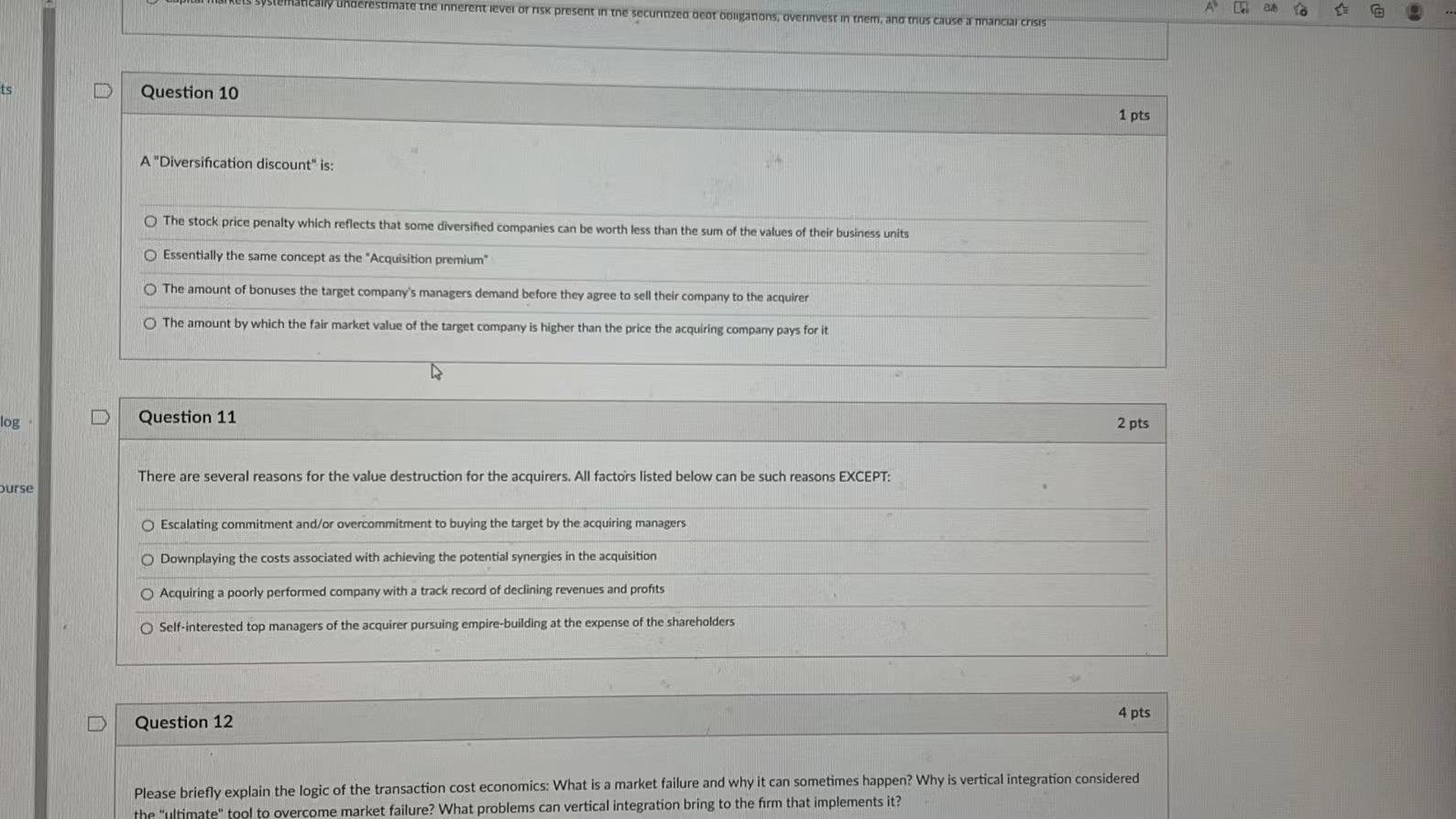  ts log Ourse M D n ystematically underestimate the innerent level