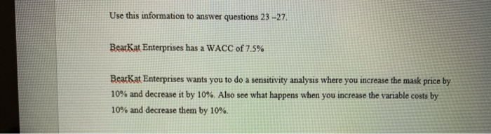  what am i missing ? Use this information to answer questions
