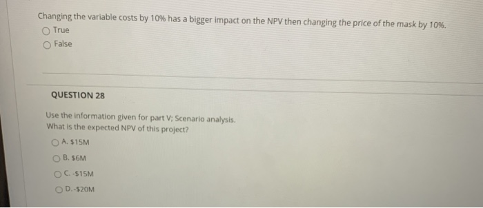 10% and decrease it by 10%. Also see what happens when you