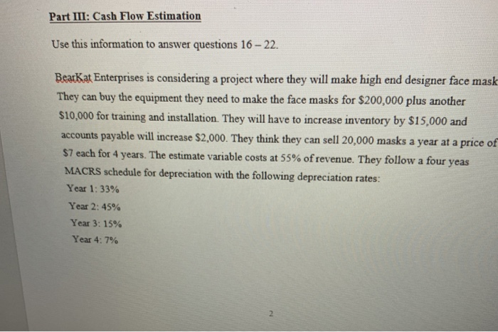 increase the variable costs by 10% and decrease them by 10%. QUESTION