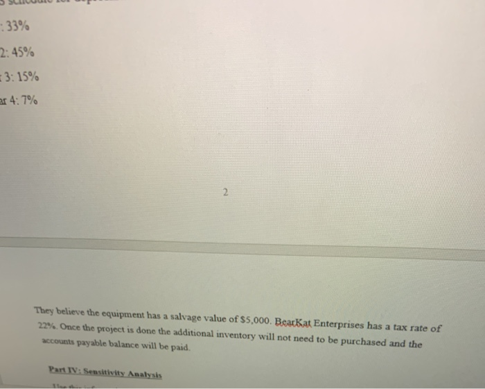 23 Use the information from part IV to answer this. What is