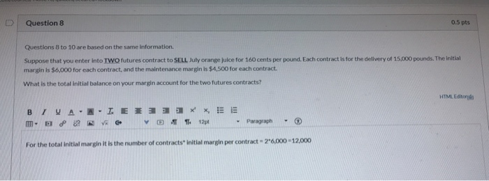 do you receive a margin call if the futures price is 100