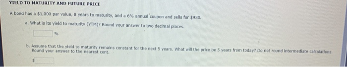 par value, 7 years to maturity, and a 9% annual coupon and